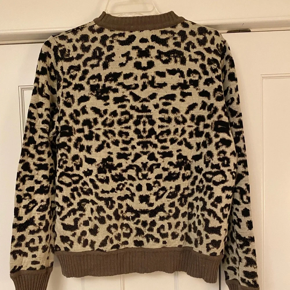 Anthropologie Aldo Martin’s Leopard Sweater - XL - Picture 4 of 9